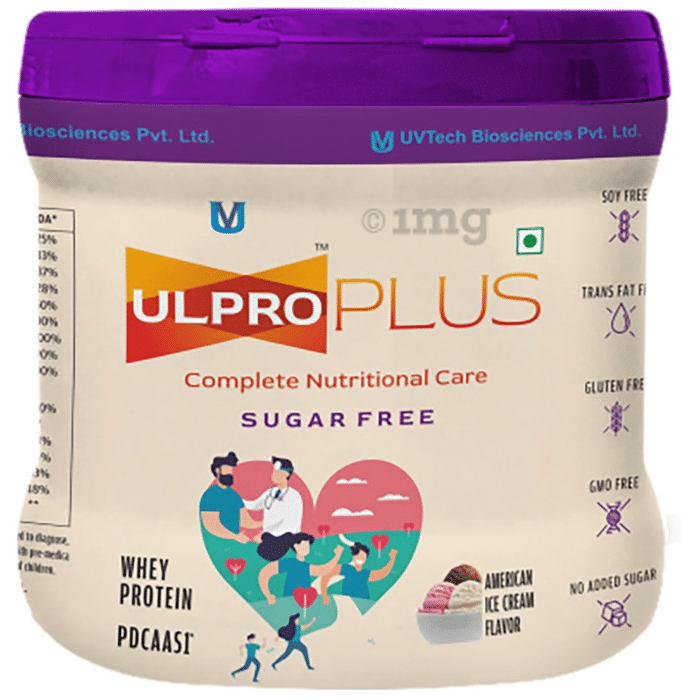 Ulpro Plus Whey Protein Powder American Ice Cream Sugar Free