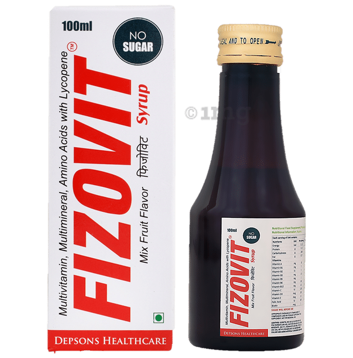 Fizovit Syrup Mixed Fruit No Sugar
