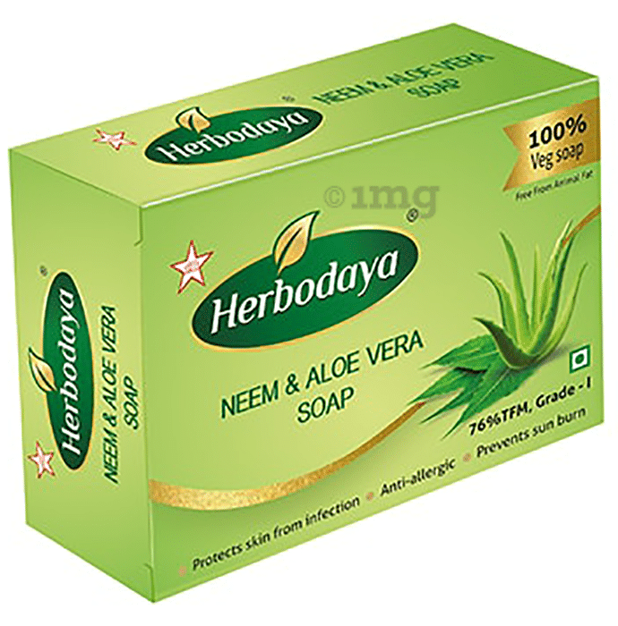 Herbodaya Neem & Aloe Vera Soap (125gm Each)