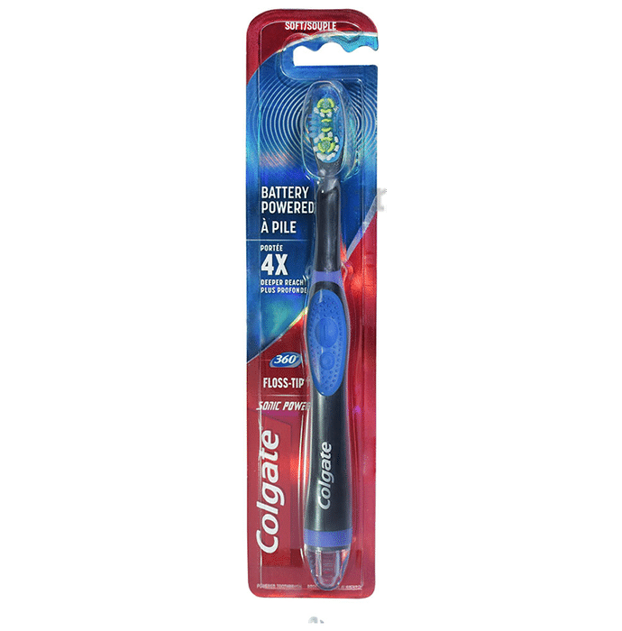 Colgate 360 Floss-Tip Battery Powered Sonic Power Toothbrush