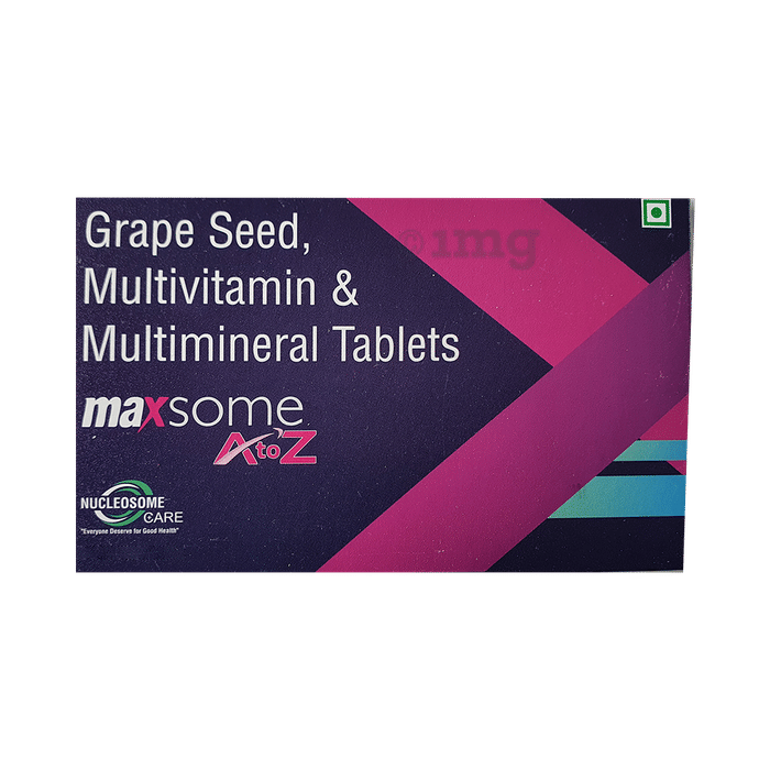 Maxsome A to Z Tablet Buy strip of 15 tablets at best price in India 1mg