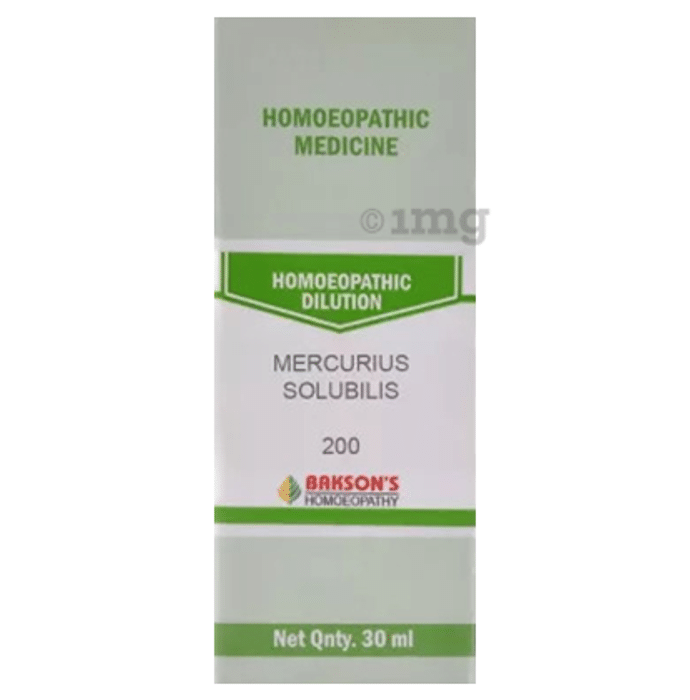 Bakson's Homoeopathy Mercurius Solubilis Dilution 200