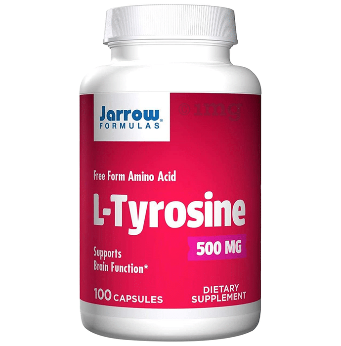 Jarrow Formulas L-Tyrosine 500mg Capsule | Supports Brain Function
