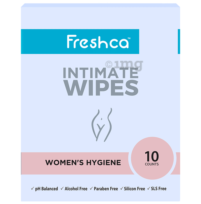 Freshca Women's Hygiene Intimate Wipes