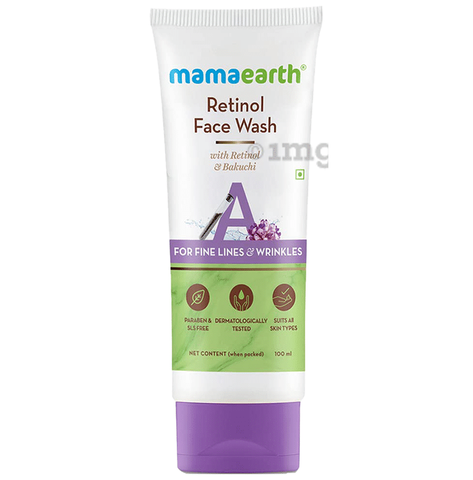 Mamaearth Retinol Face Wash for Healthy Skin | Paraben & SLS-Free | Face Care Product for All Skin Types