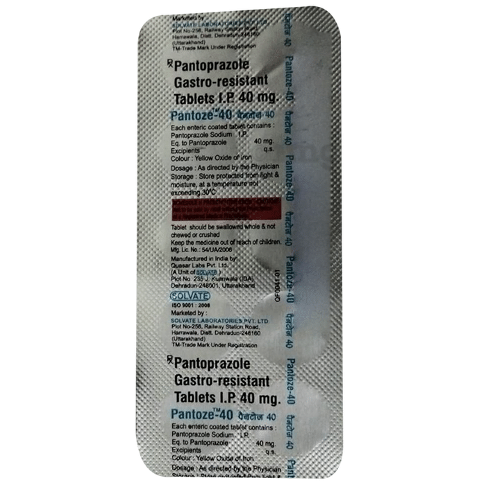 Pantoze 40 Tablet