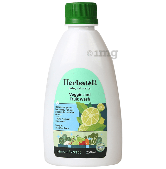 Herbatol Plus Veggie and Fruit Wash (250ml Each) Lemon Extract