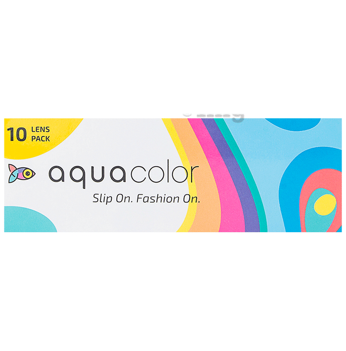 Aquacolor Daily Disposable Colored Contact Lens with UV Protection Misty White