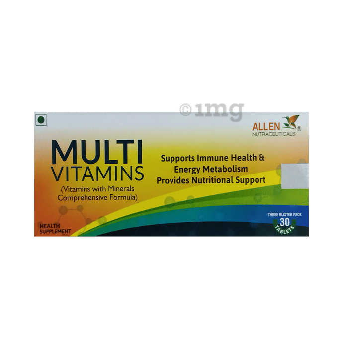 Allen Nutraceutical Multi Vitamins Tablet Buy box of 30 tablets at
