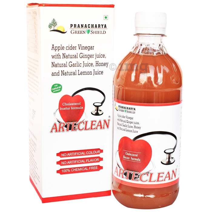 Pranacharya Green Shield Arteclean Apple Cider Vinegar