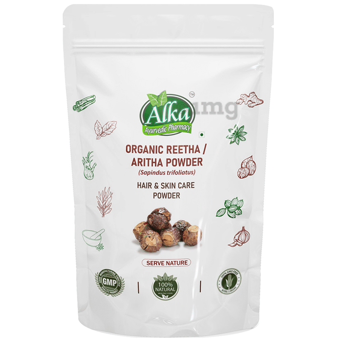 Alka Ayurvedic Pharmacy Organic Reetha / Aritha Powder