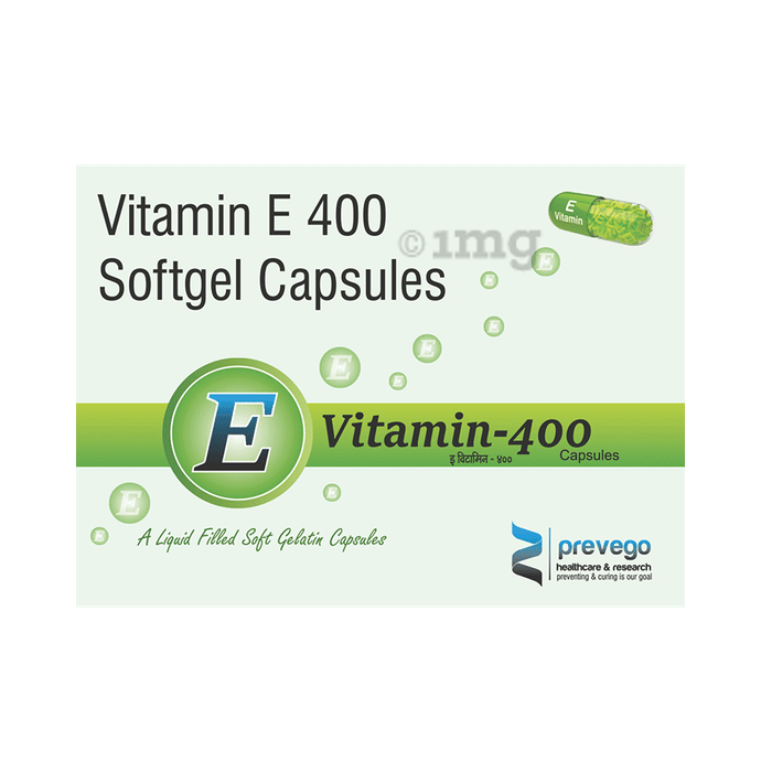 E Vitamin 400 Softgel Capsule Buy strip of 10 soft gelatin capsules at