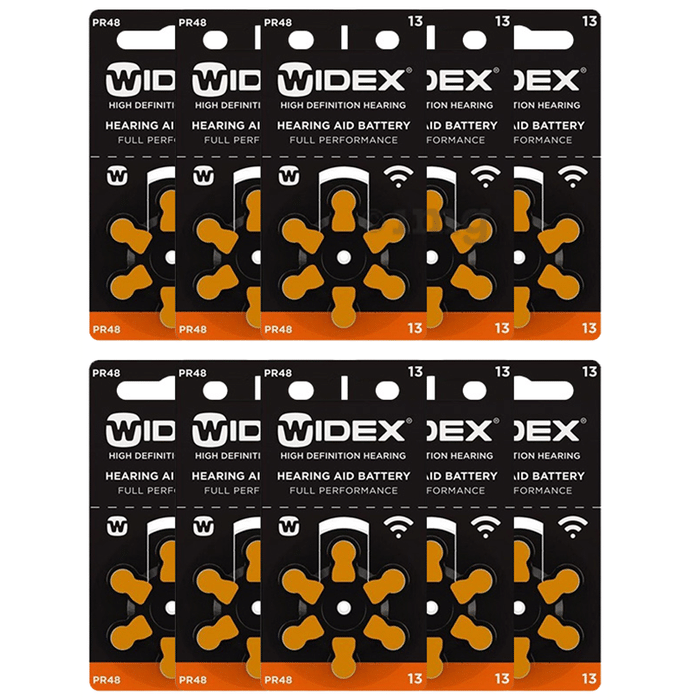 Widex Size 13 PR48 Hearing Aid Battery (6 Each)