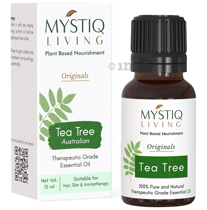 Mystiq Living Tea Tree Essential Oil 100% Pure Therapeutic Grade