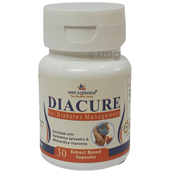 Deep Ayurveda Diacure for Diabetes Management Extract Based Capsule