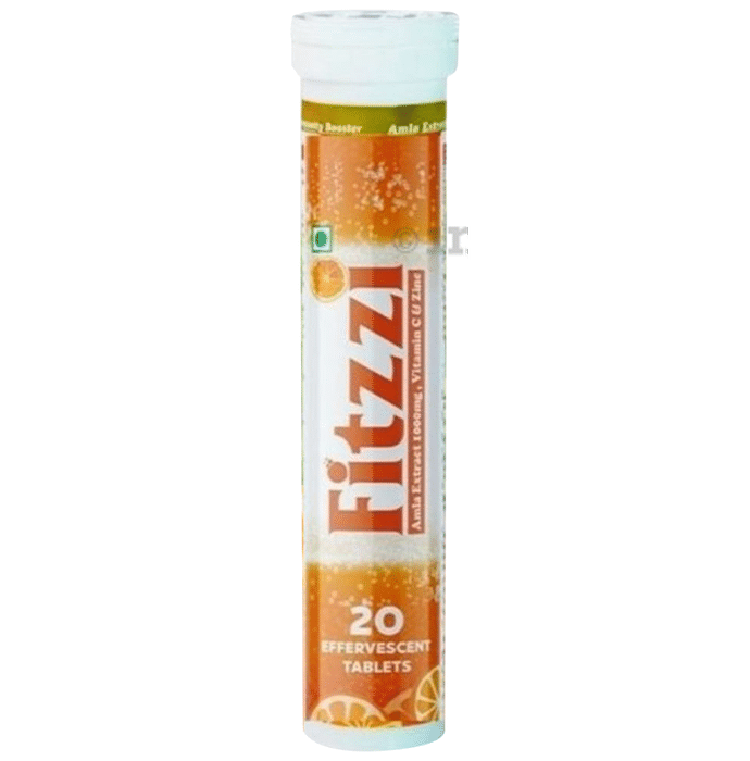Fitzzi Amla Extract 1000mg, Vitamin C & Zinc Effervescent Tablet
