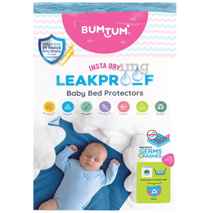 Bumtum Instadry Leakproof Baby Bed Protector Sheet Small