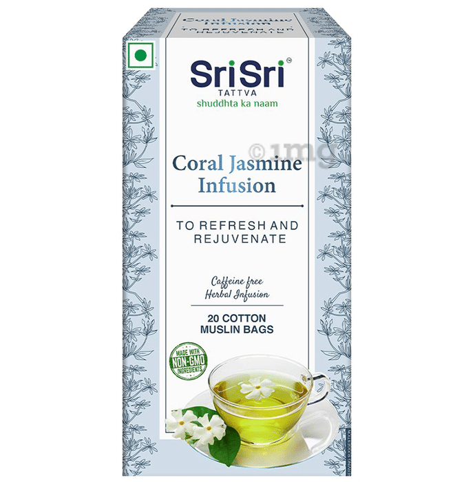 Sri Sri Tattva Coral Jasmine Infusion Cotton Muslin Bag (0.5gm Each)