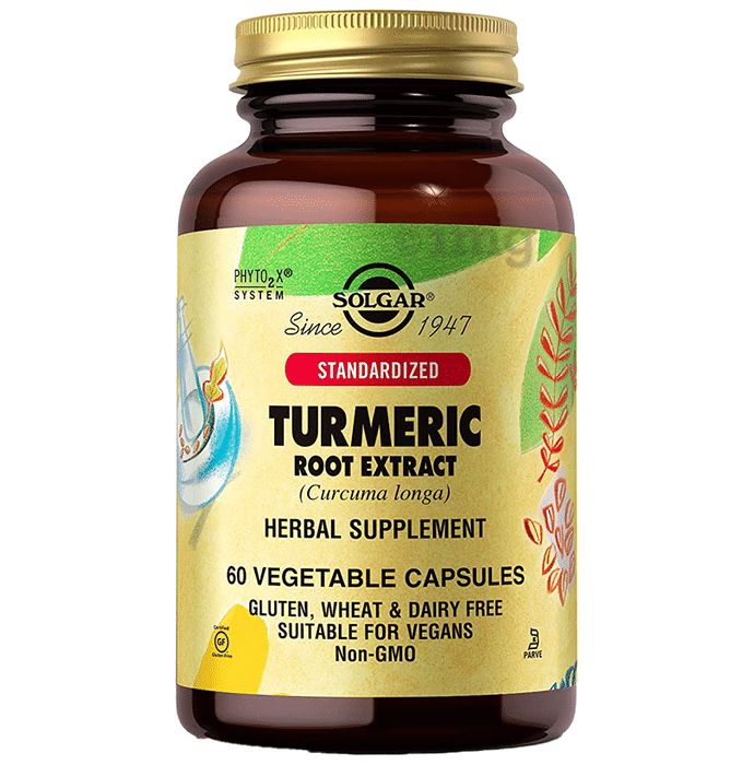 Solgar Standardized Turmeric Root Extract Vegetable Capsule