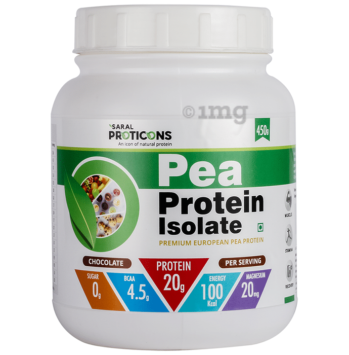 Saral Proticons Pea Protein Isolate Powder Chocolate