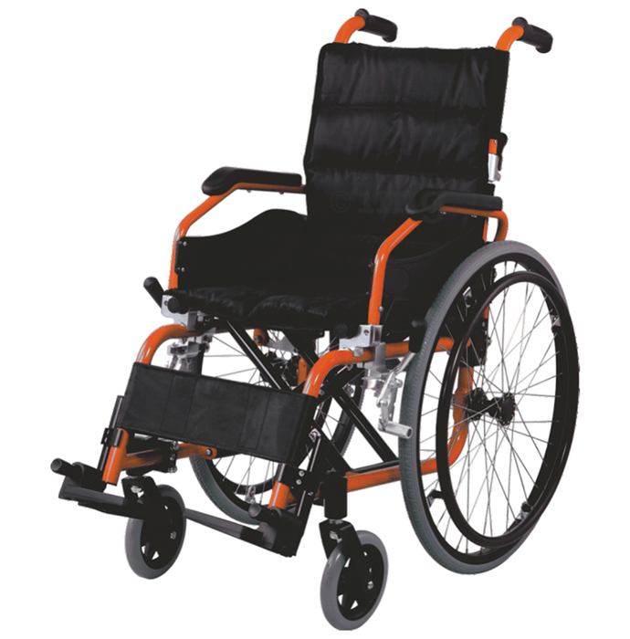 EASYCARE EC 980LA 35 Portable Aluminium Wheelchair with Foldable Backrest for Children Black
