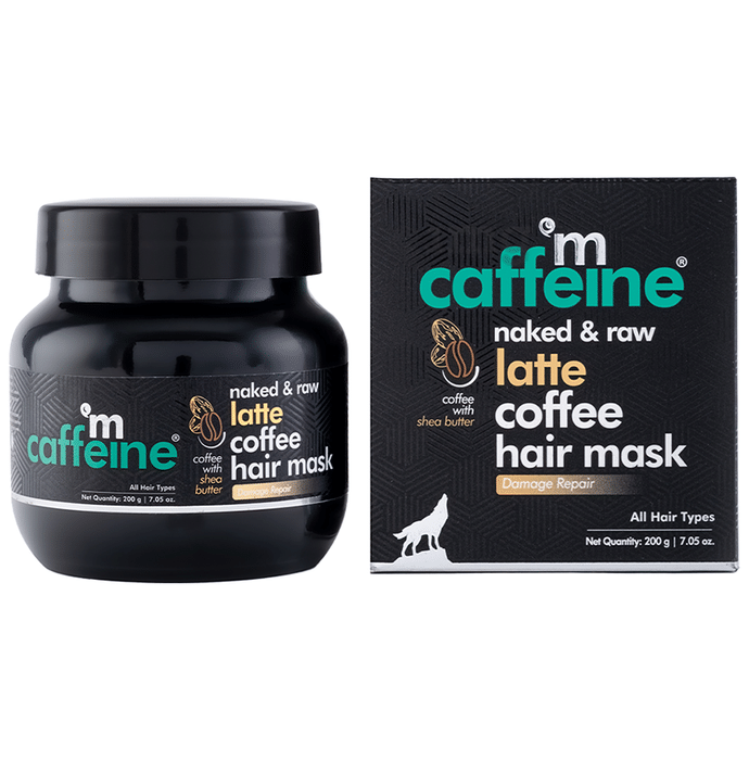 mCaffeine Naked & Raw Coffee Hair Mask Latte: Buy bottle of 200 gm Hair Mask  at best price in India | 1mg