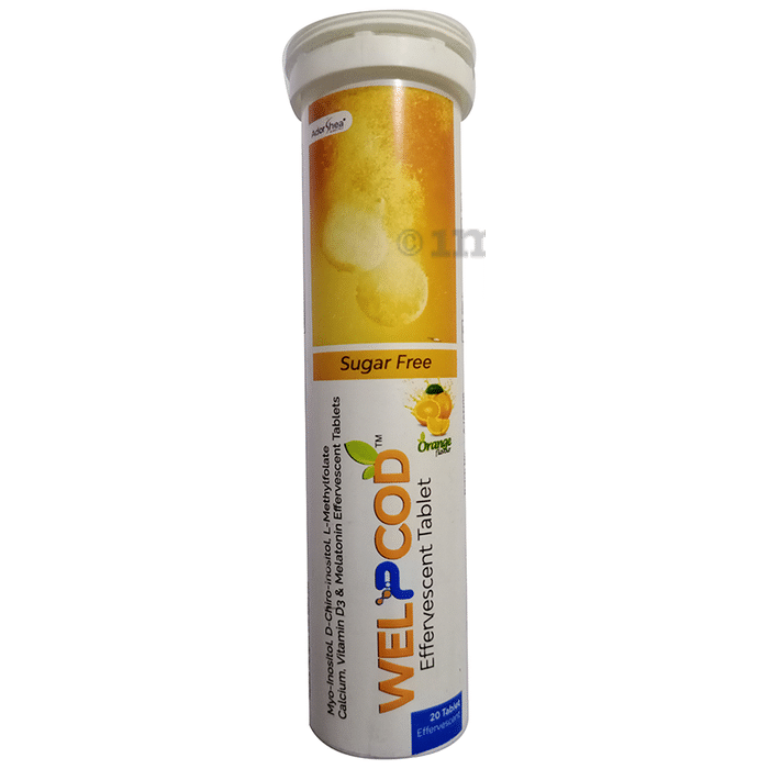 Welpcod Orange Sugar Free Effervescent Tablet