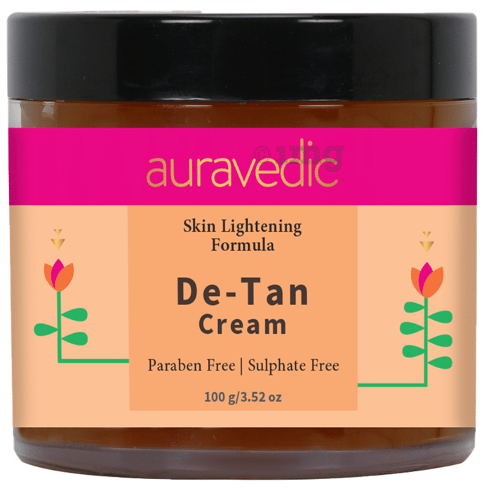 Auravedic Skin Lightening Formula De-Tan Cream