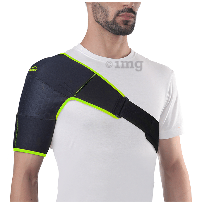 Tynor Shoulder Support Double Lock (Neo) Universal Black and Green