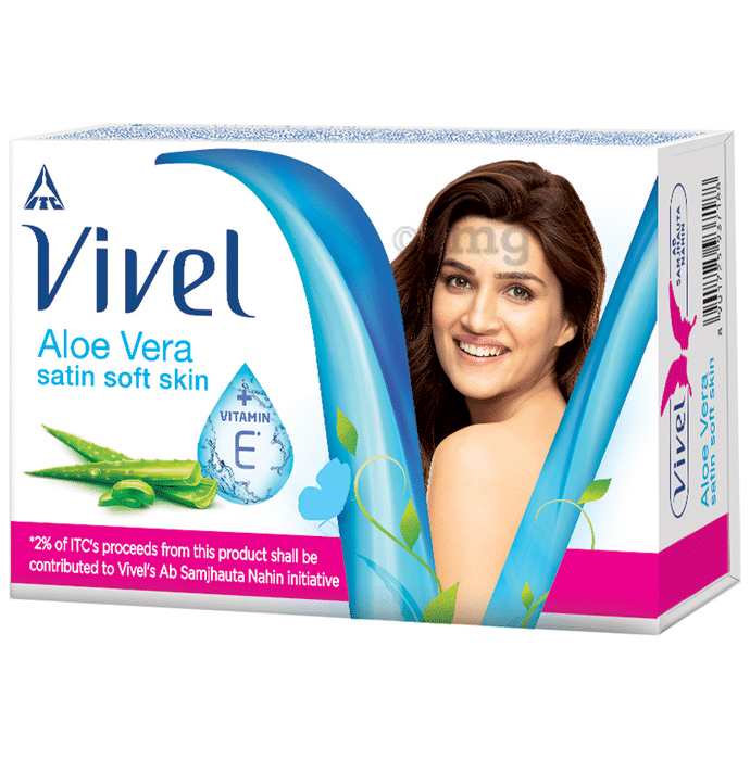 Vivel Aloe Vera Satin Soft Skin + Vitamin E Soap