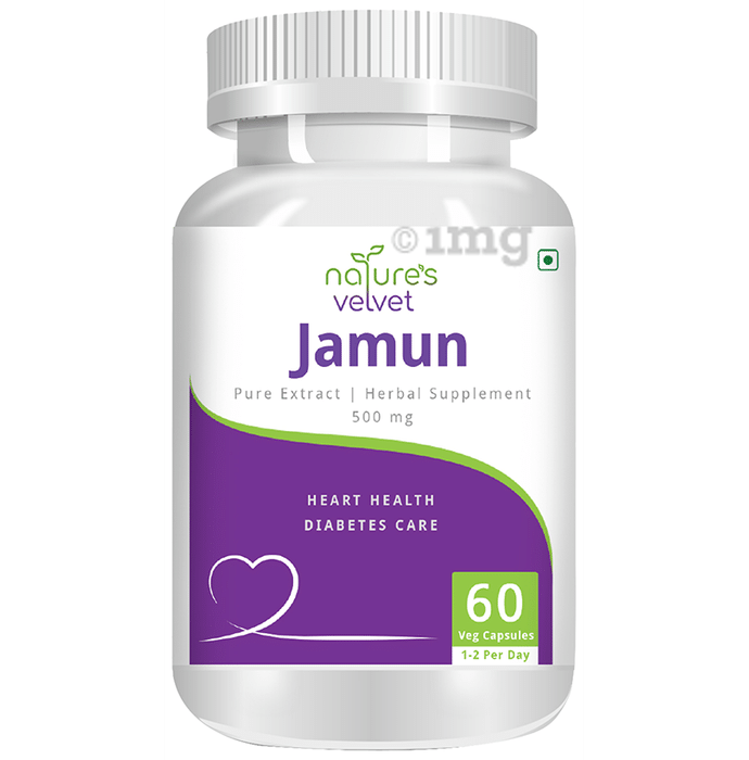Nature's Velvet Jamun Pure Extract 500mg Capsule