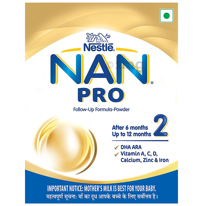 Nestle Nan Pro 2 Follow-UP Formula | With DHA, ARA, Vitamins, Calcium, Zinc & Iron | Powder Refill