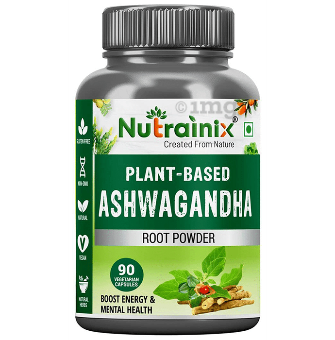 Nutrainix Organic & Plant-Based Ashwagandha Root Powder Vegetarian Capsule