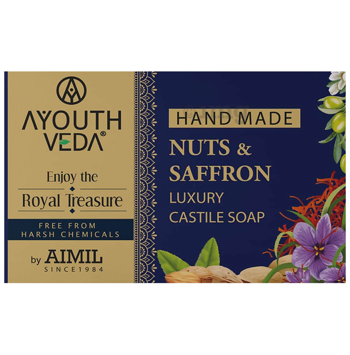 Ayouth Veda Nuts & Saffron Luxury Castile Soap
