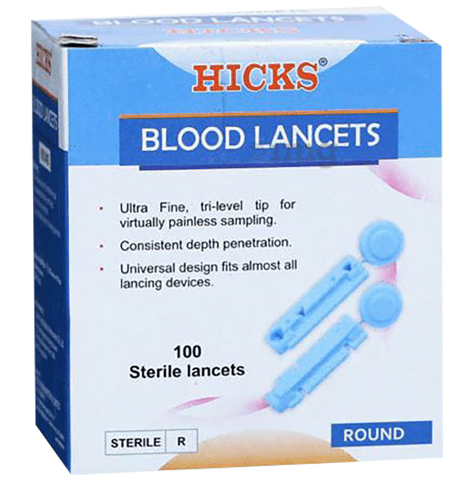 Hicks Round Blood Sterile Lancets (Only Lancets)