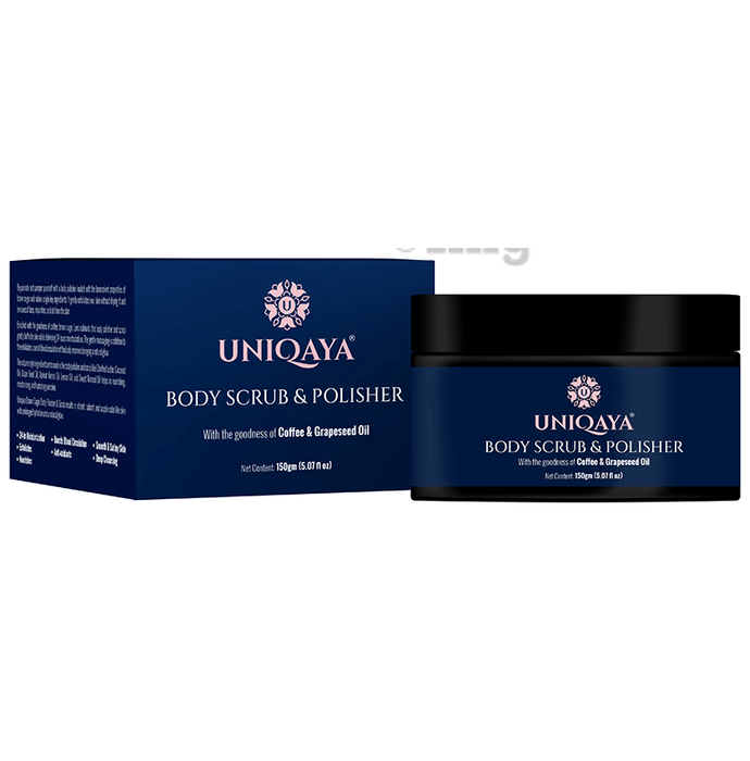 Uniqaya Body Scrub & Polisher with the Goodness of Coffee & Grapeseed Oil