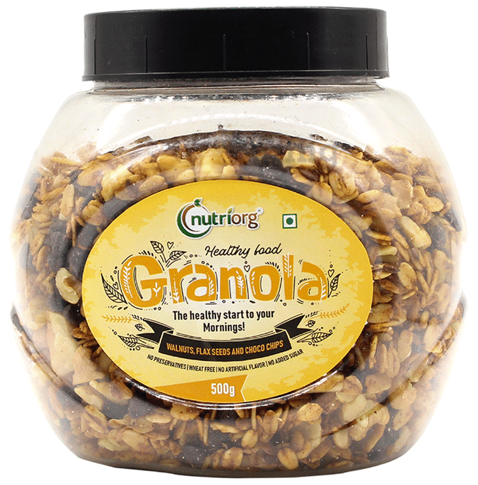 Nutriorg Granola Walnut, Flax Seeds and Choco Chips