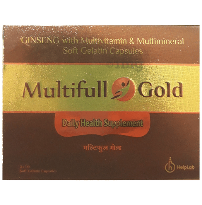 Multifull Gold Soft Gelatin Capsule