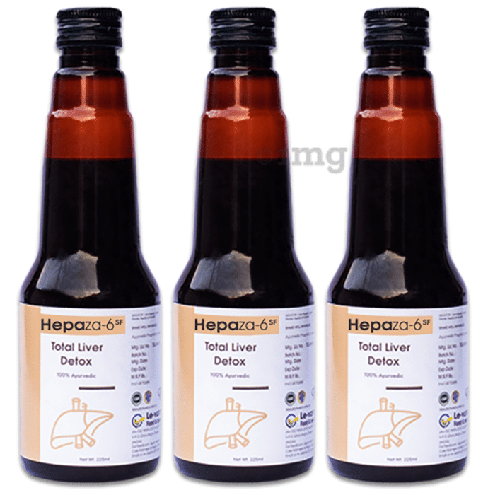 Hepaza -6 SF Total Liver Detox Syrup (225ml Each)
