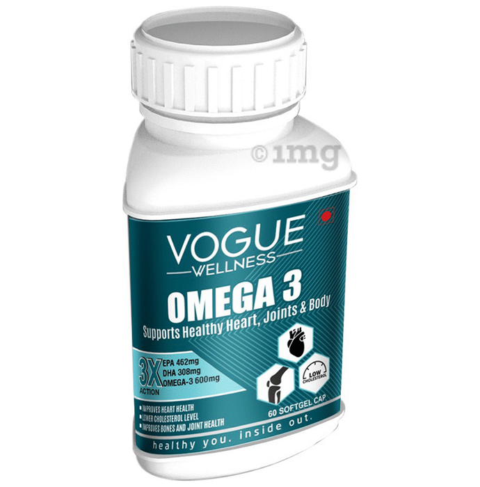Vogue Wellness Omega 3 Softgel Cap (60 Each)