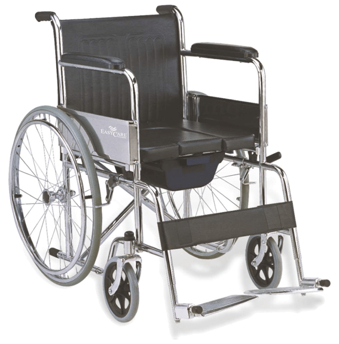 EASYCARE EC 608 Standard Steel Commode Wheelchair (Capacity 100kg)