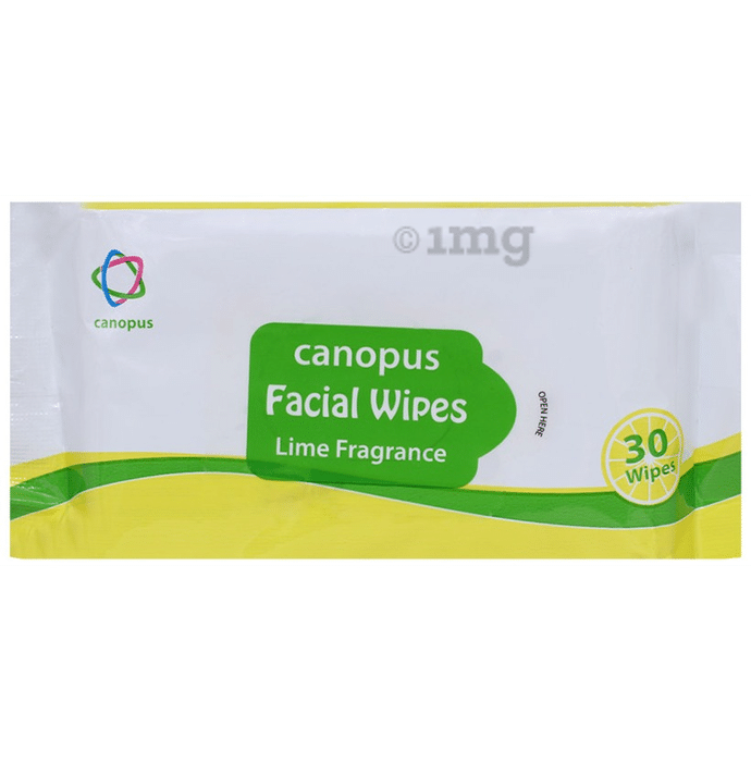 Canopus Facial Wipes Lime Fragrance