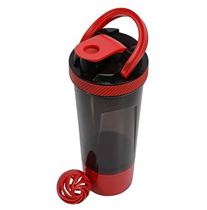 GHC Herbals Red Shaker Bottle with Extra Storage Box