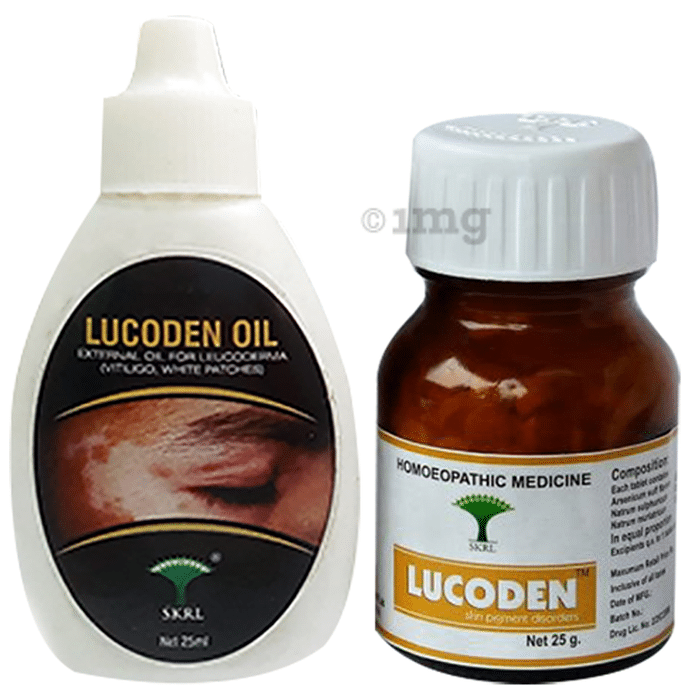 SKRL Combo Pack of Lucoden Oil 25ml & Lucoden 25gm Tablet