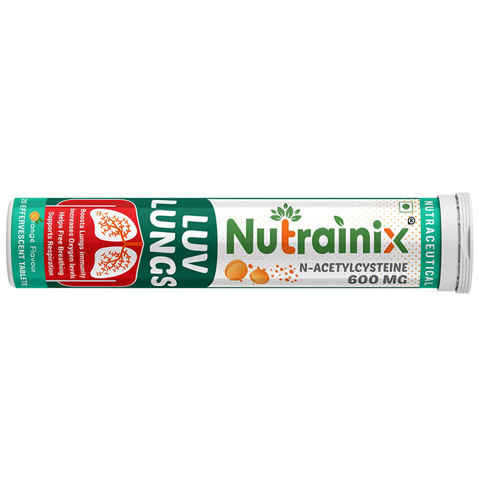 Nutrainix Luv Lungs Effervescent Tablet (20 Each) Orange