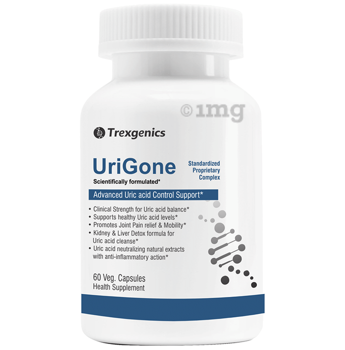 Trexgenics UriGone Advanced Uric Acid Control Support Veg Capsule
