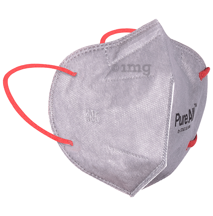 Pure.All N95 FFP2 Protective 5 Layer Washable & Reusable Mask Grey