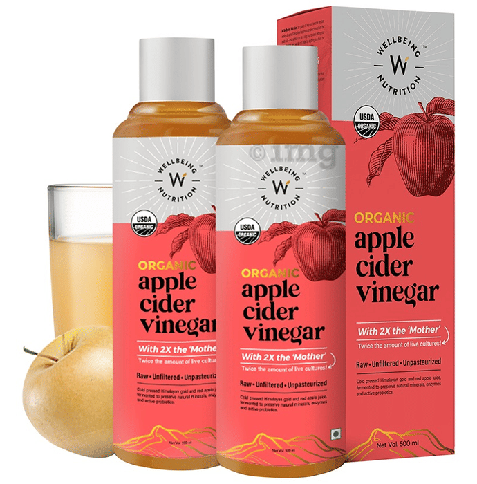 Wellbeing Nutrition Apple Cider Vinegar with Mother, USDA ...