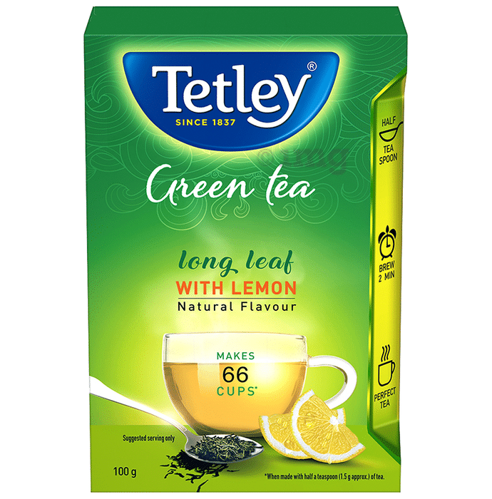 Tetley Green Tea Long Leaf with Lemon