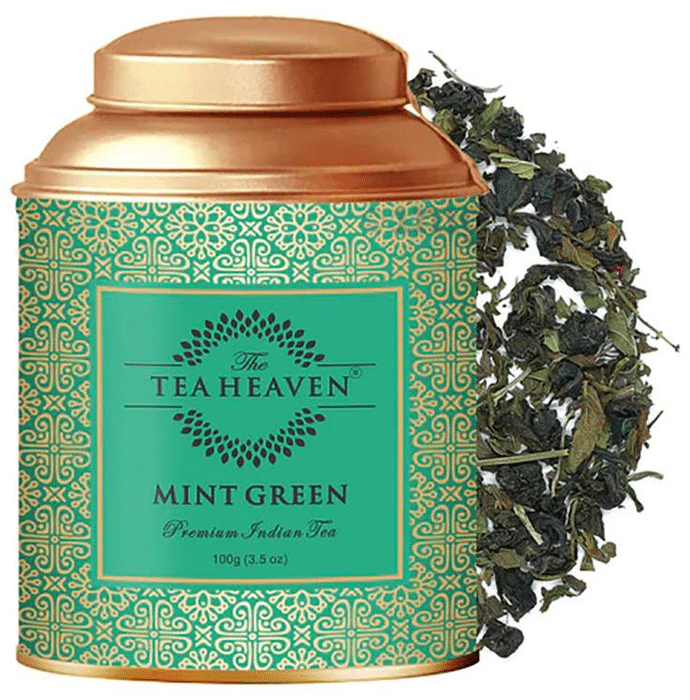 The Tea Heaven Mint Green Prenmium Indian Tea